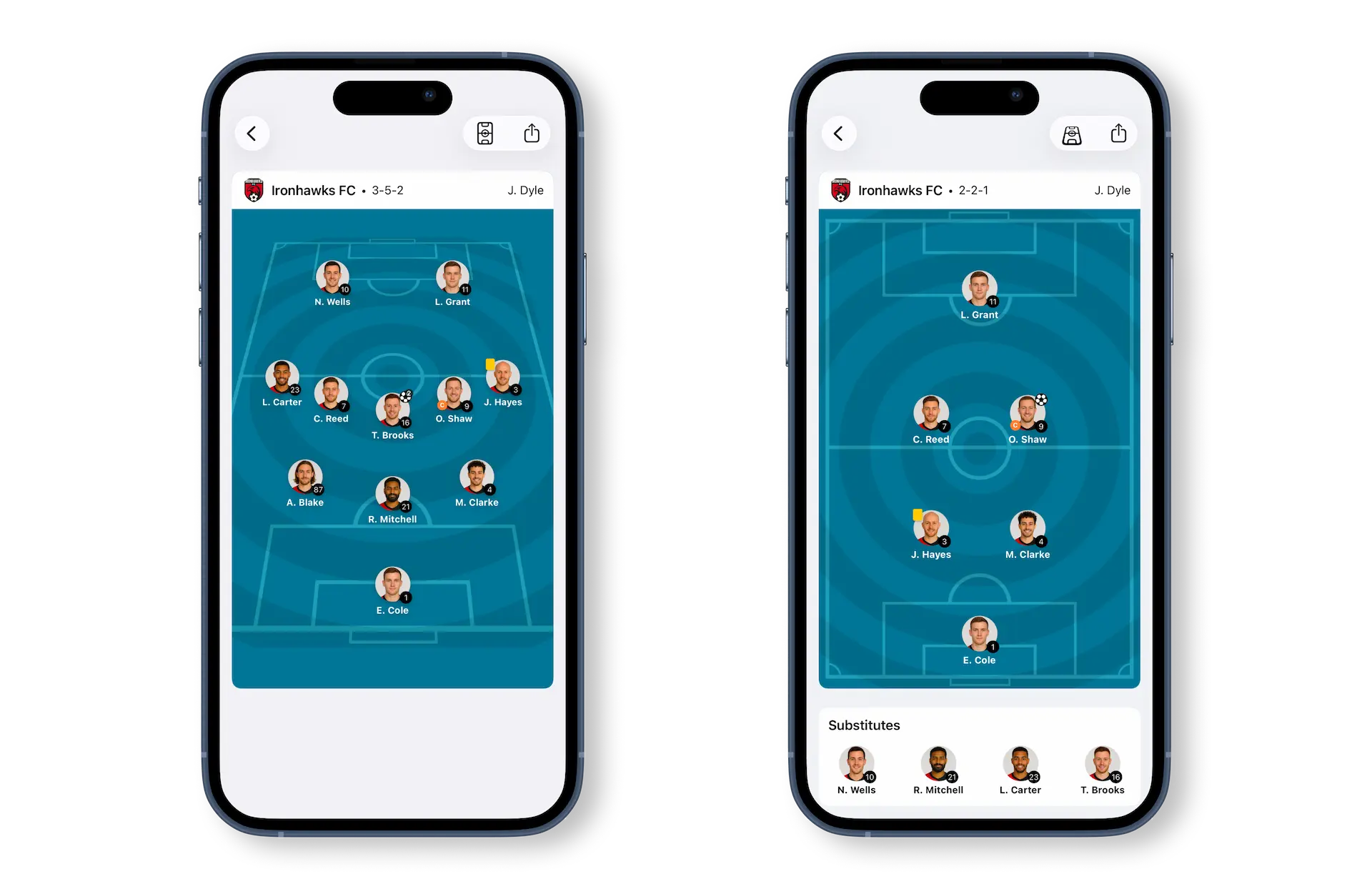 Save multiple lineups and export anywhere