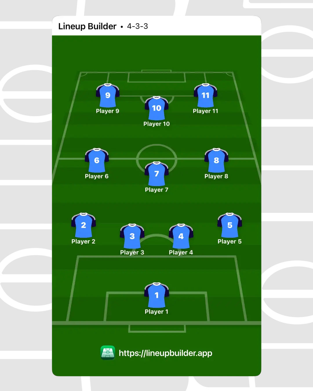 4-3-3 Formation — football soccer formation lineup